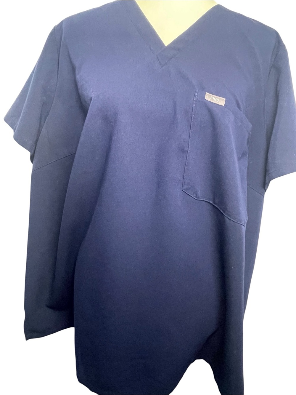 Figs Navy V-Neck Scrub Tunic- Catarina - Picture 4 of 9